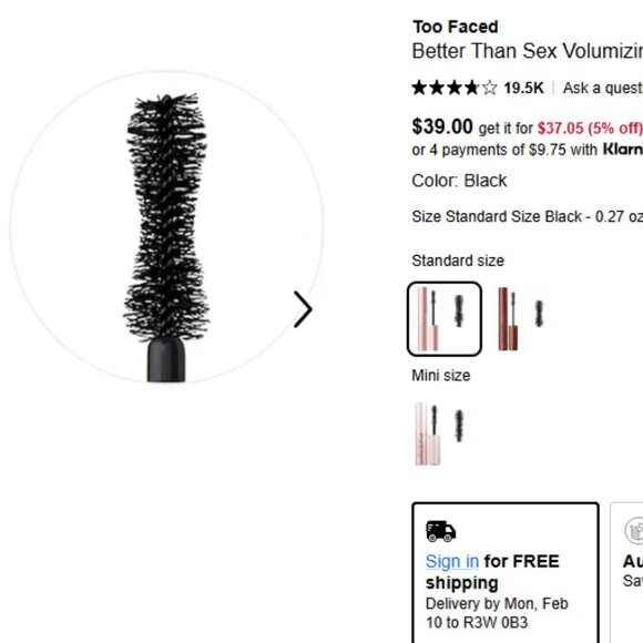 Too Faced Better than Sex Mascara & Lip Injection Extreme BNIB - Picture 3 of 5